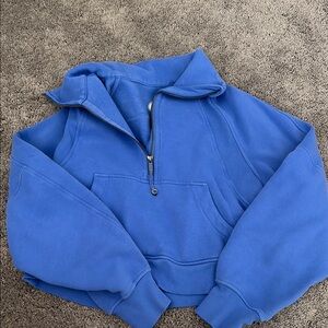 Lululemon Athletica Blue Scuba Funnel Neck